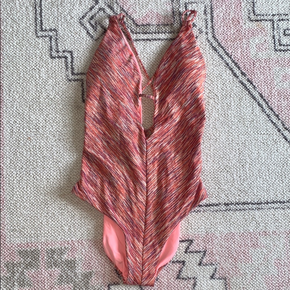 Becca shimmer Pink One Piece Swimsuit
